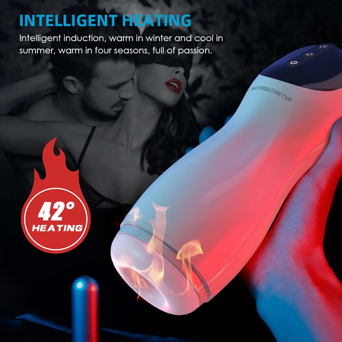 AierLe Automatic Rotation Heated Male Masturbator Cup