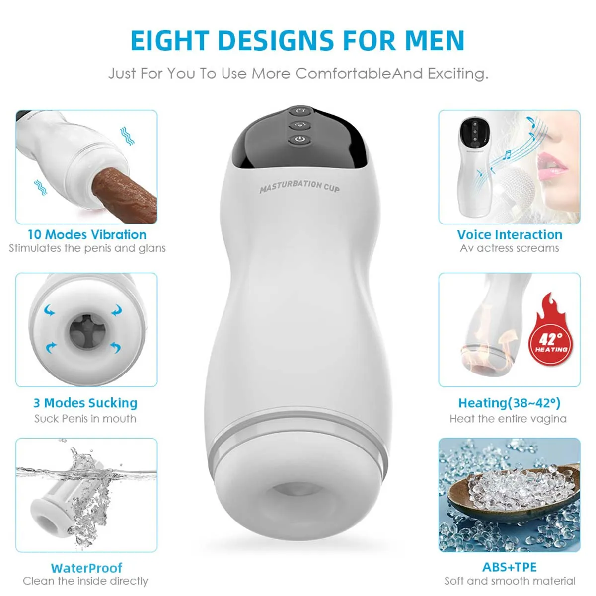 AierLe Automatic Rotation Heated Male Masturbator Cup