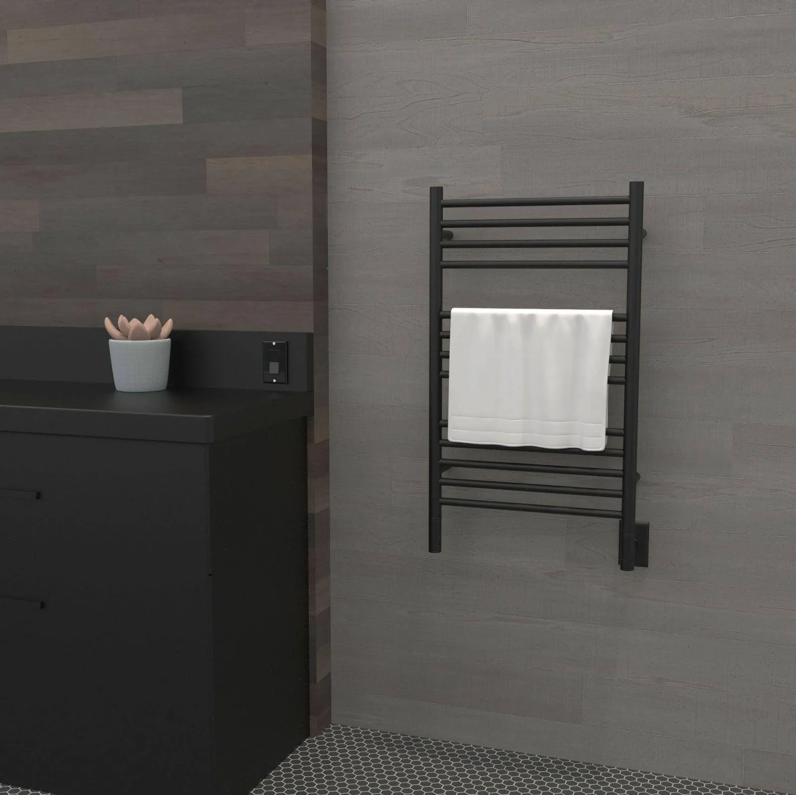 Amba Jeeves C Straight Hardwired Towel Warmer - 20.5"w x 36"h