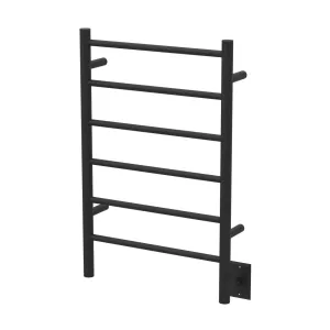 Amba JSMB Jeeves Model J Straight 6 Bar Hardwired Drying Rack in Matte Black