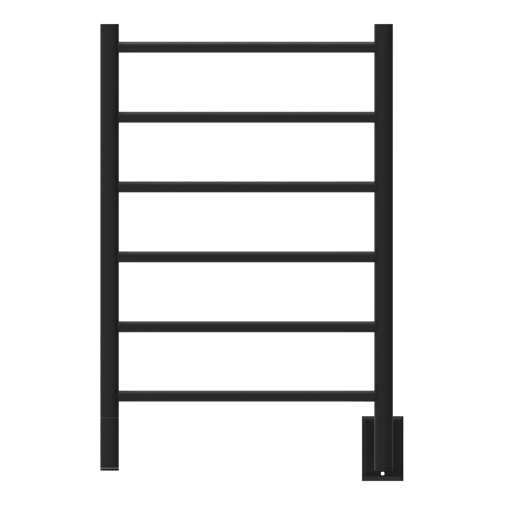 Amba JSMB Jeeves Model J Straight 6 Bar Hardwired Drying Rack in Matte Black