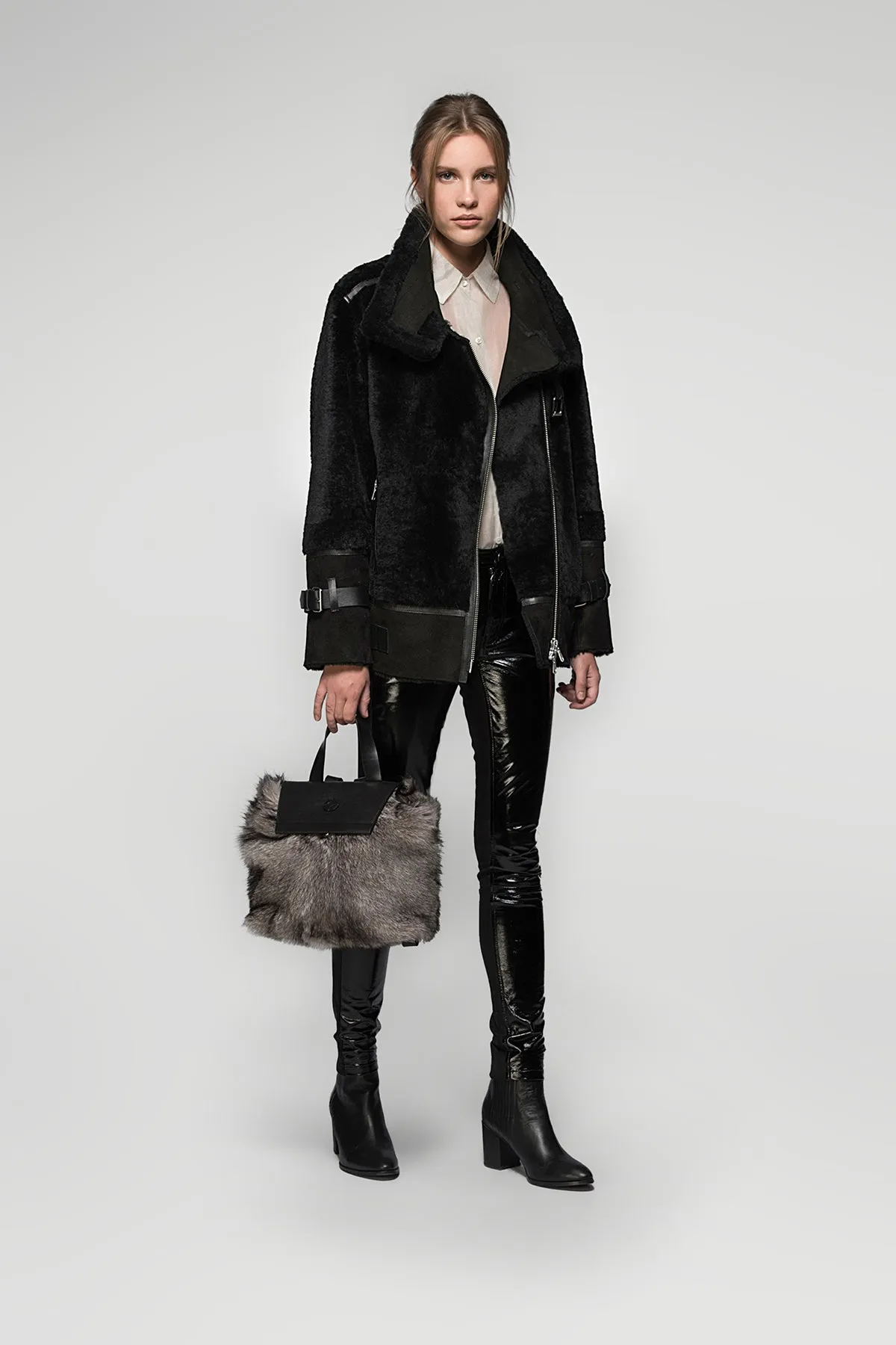 Black Shearling Jacket