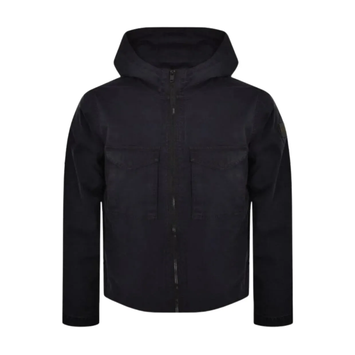 BOSS Loghy Navy Hooded Overshirt Jacket