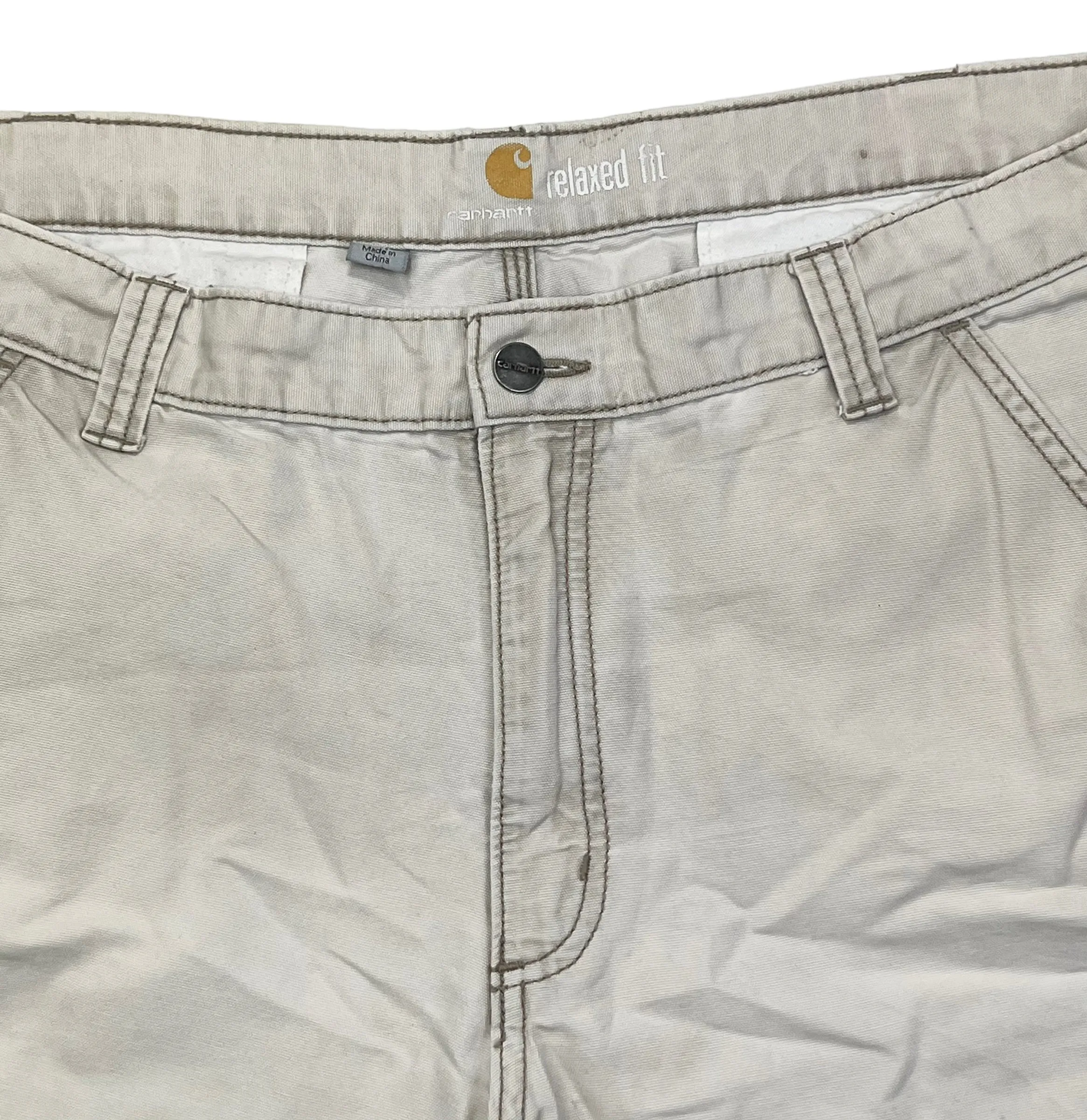 Carhartt Cream Cargo Shorts