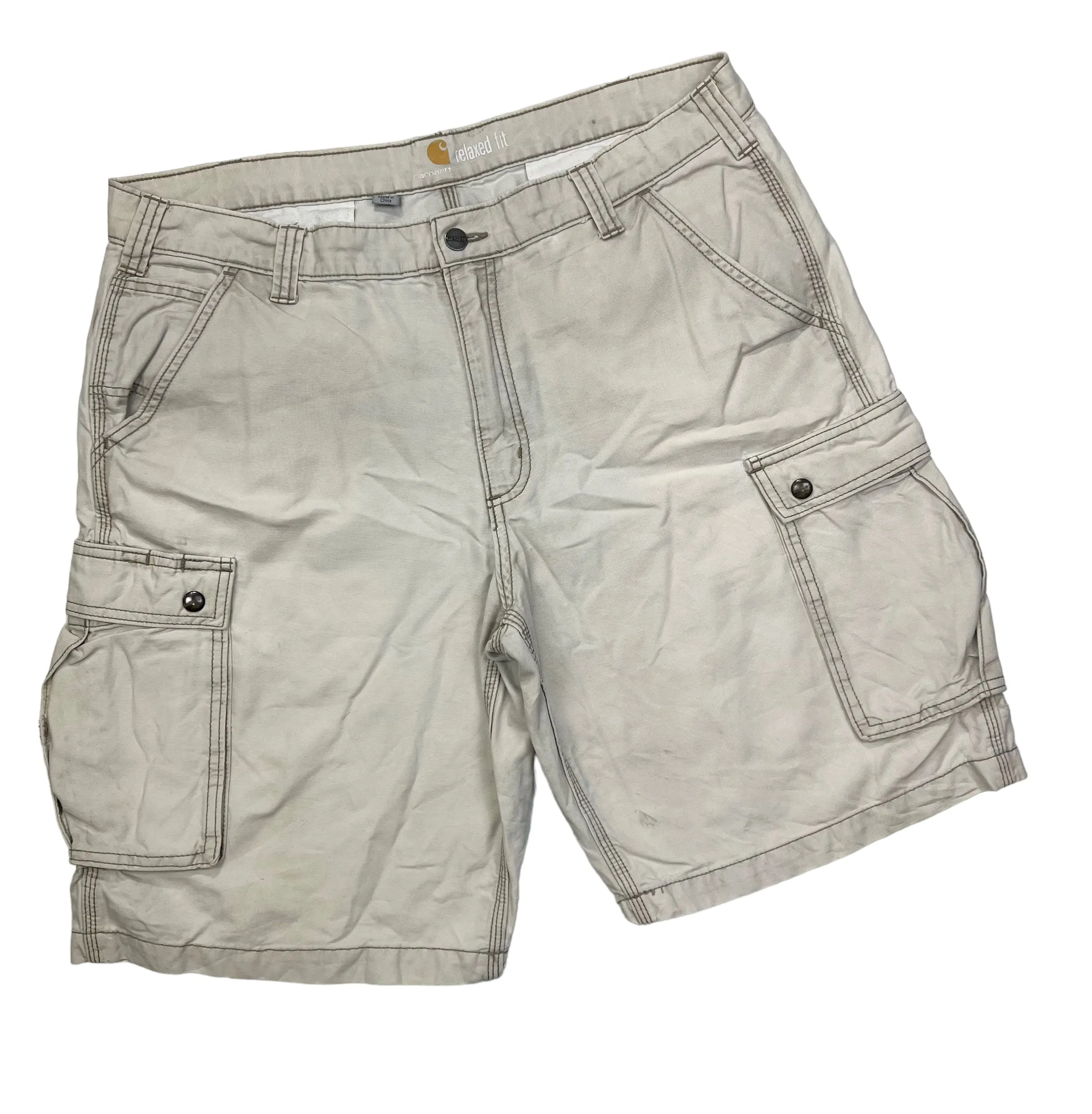 Carhartt Cream Cargo Shorts