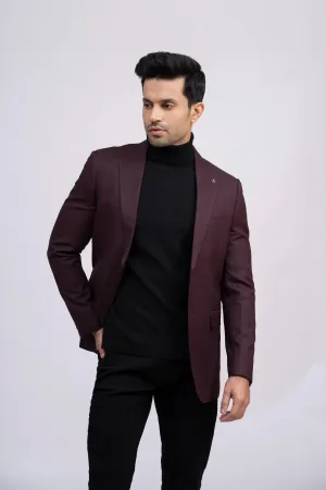 CASUAL COAT SLIM FIT MAROON