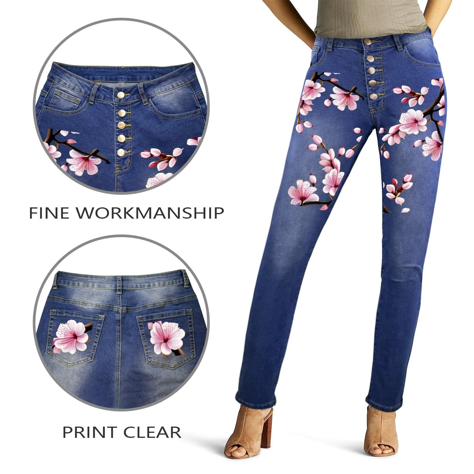 Cherry Blossom Women's Jeans