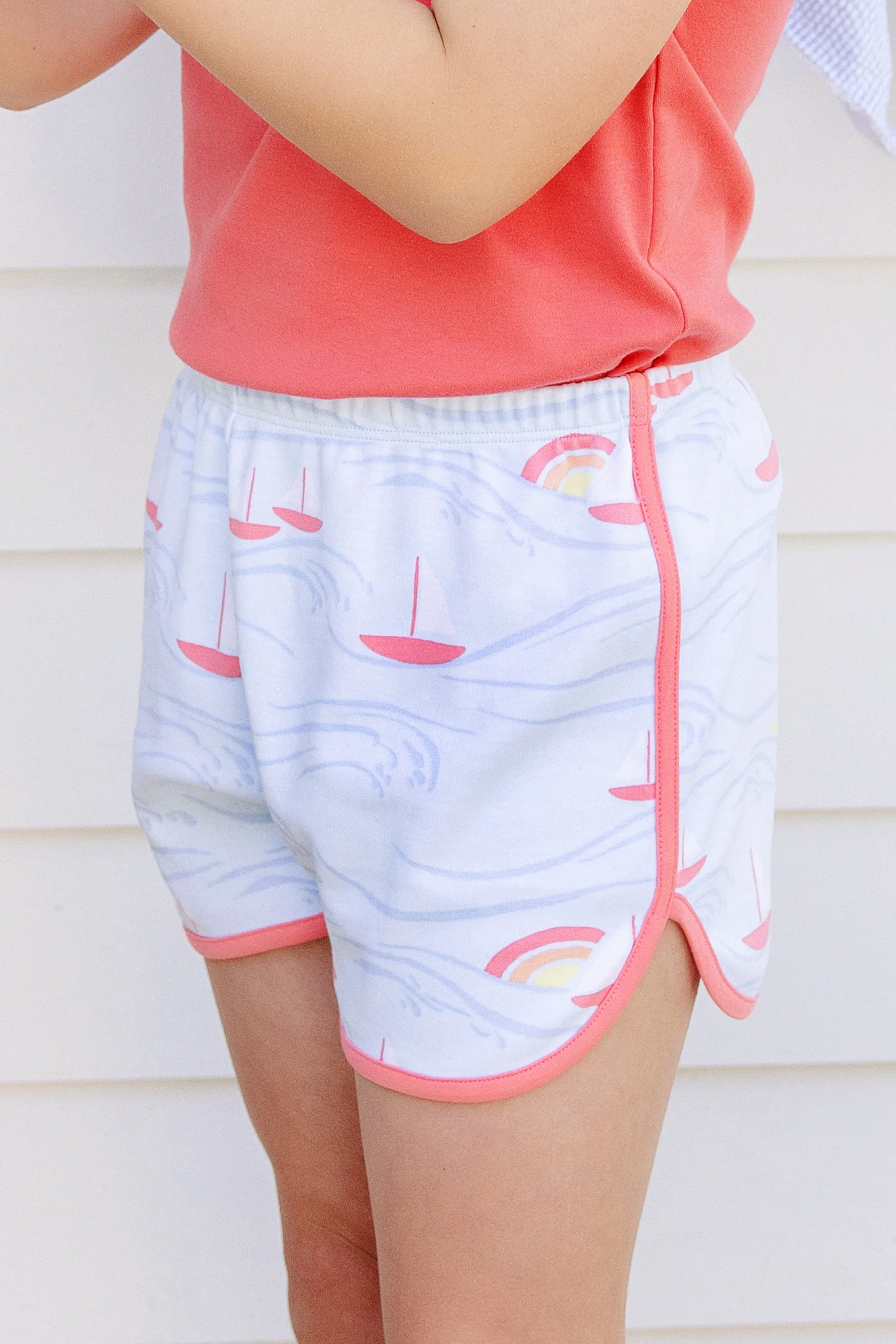 Cheryl Shorts - Wave Hello to the Sun with Parrot Cay Coral