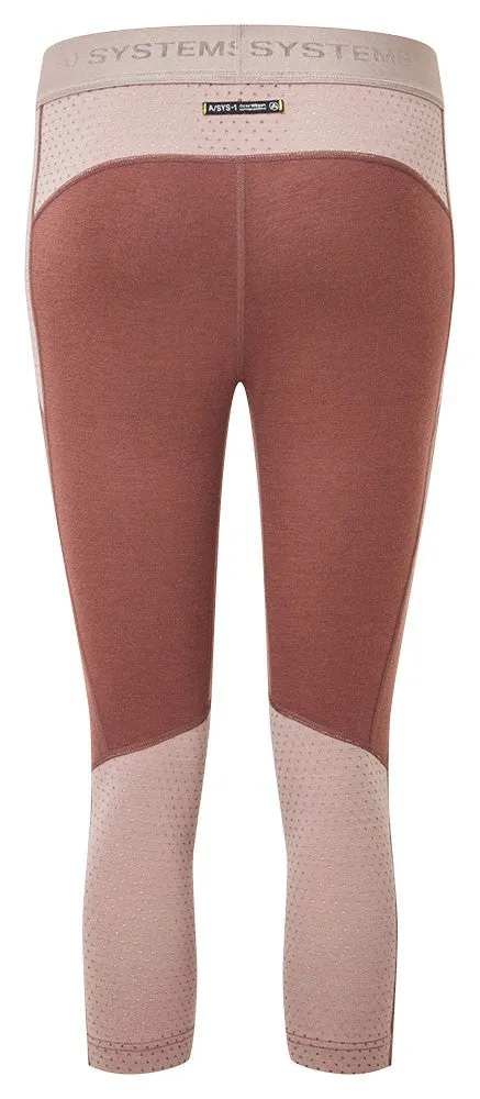 Darkhorse 185 Zoned 3/4 Leggings - Andorra/Twilight Mauve