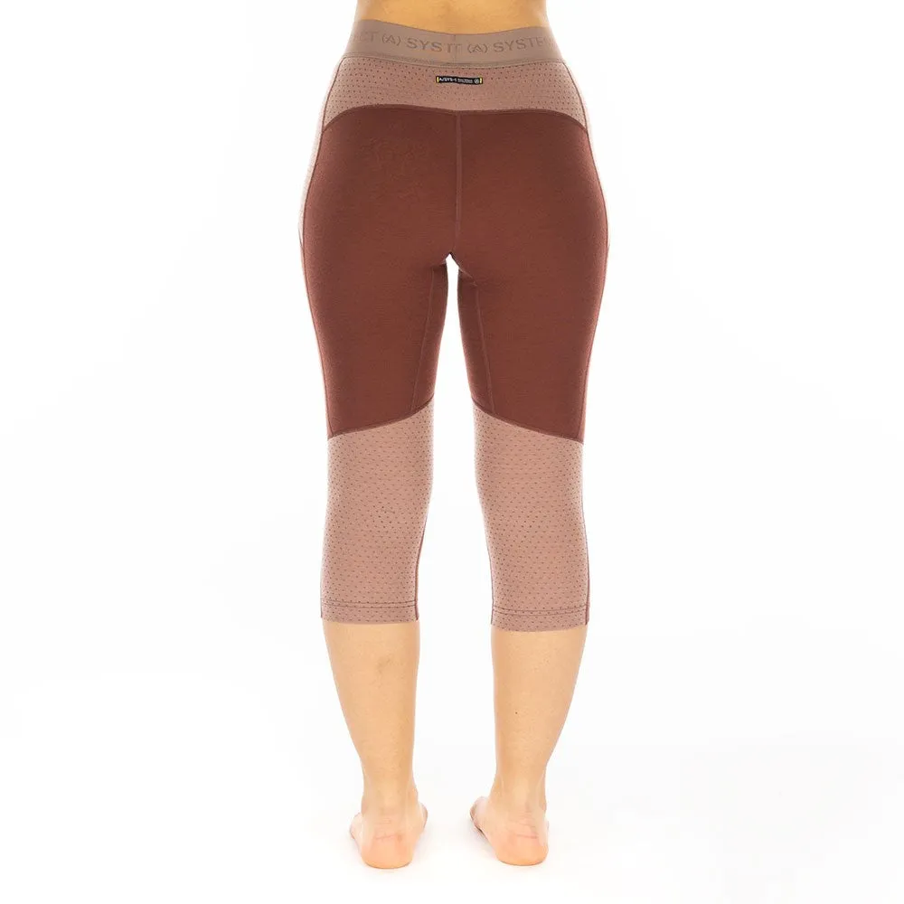 Darkhorse 185 Zoned 3/4 Leggings - Andorra/Twilight Mauve