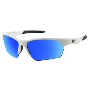 Dirty Dog Sport Track White/Blue Fusion Mirror  Sunglasses