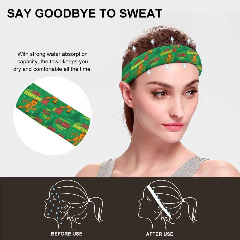 Disneyland 5K Sports Sweat Headband