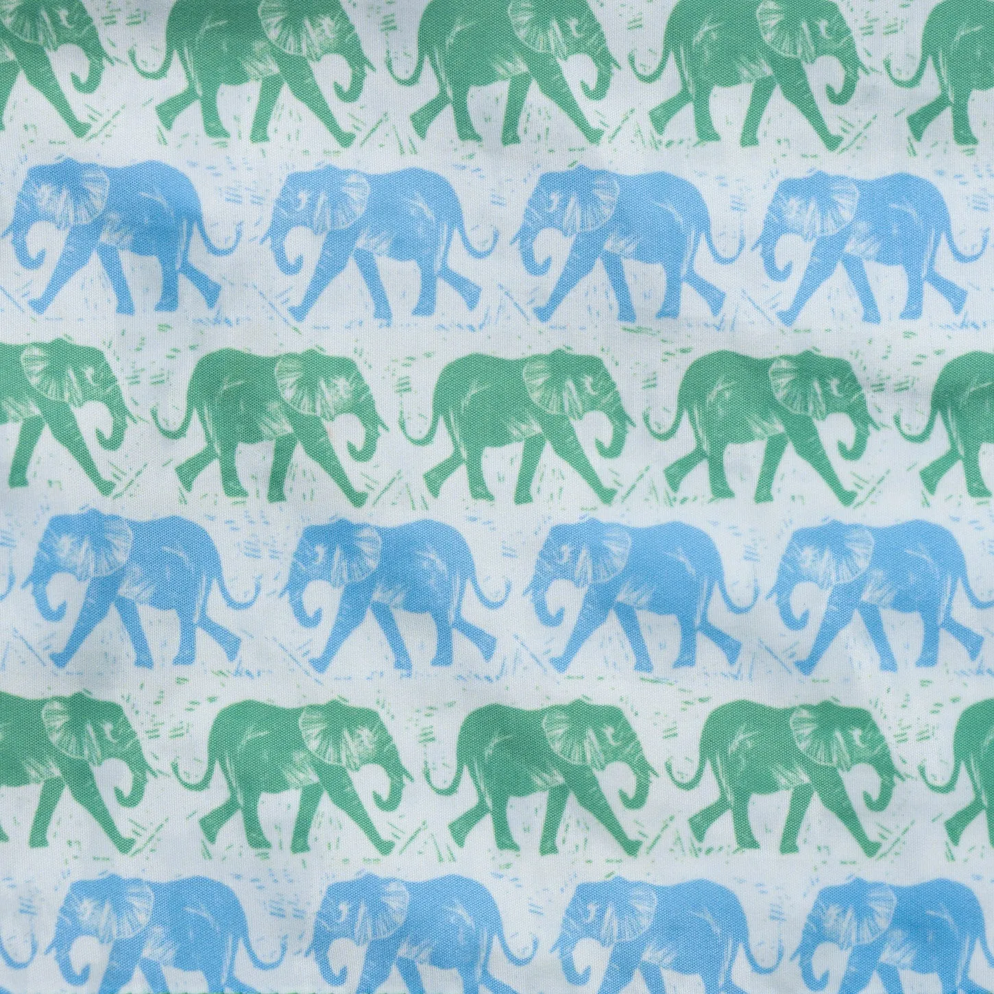 Elephants Swim Shorts - Green/Blue