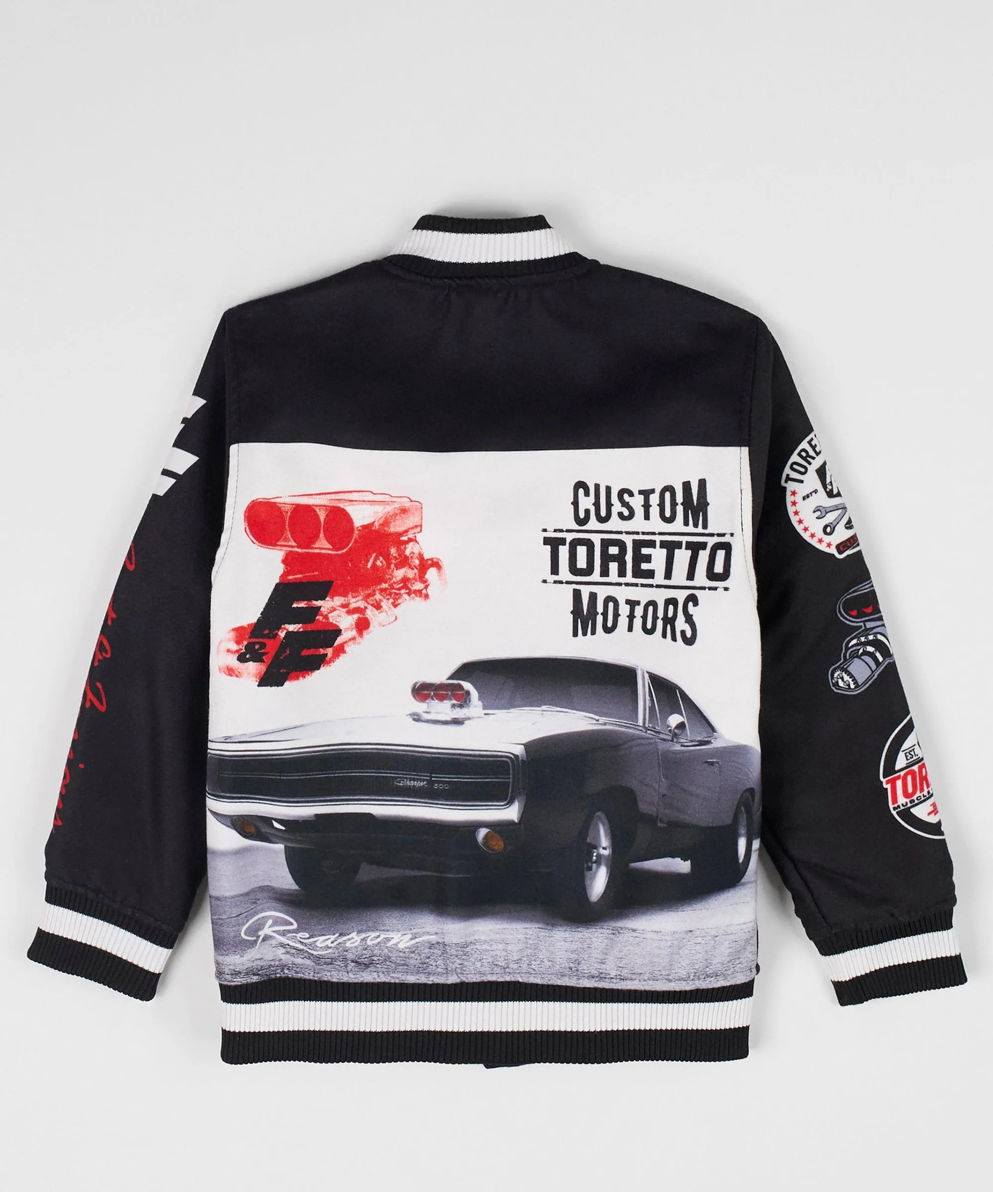 Fast & Furious Wool Varsity Jacket - Black