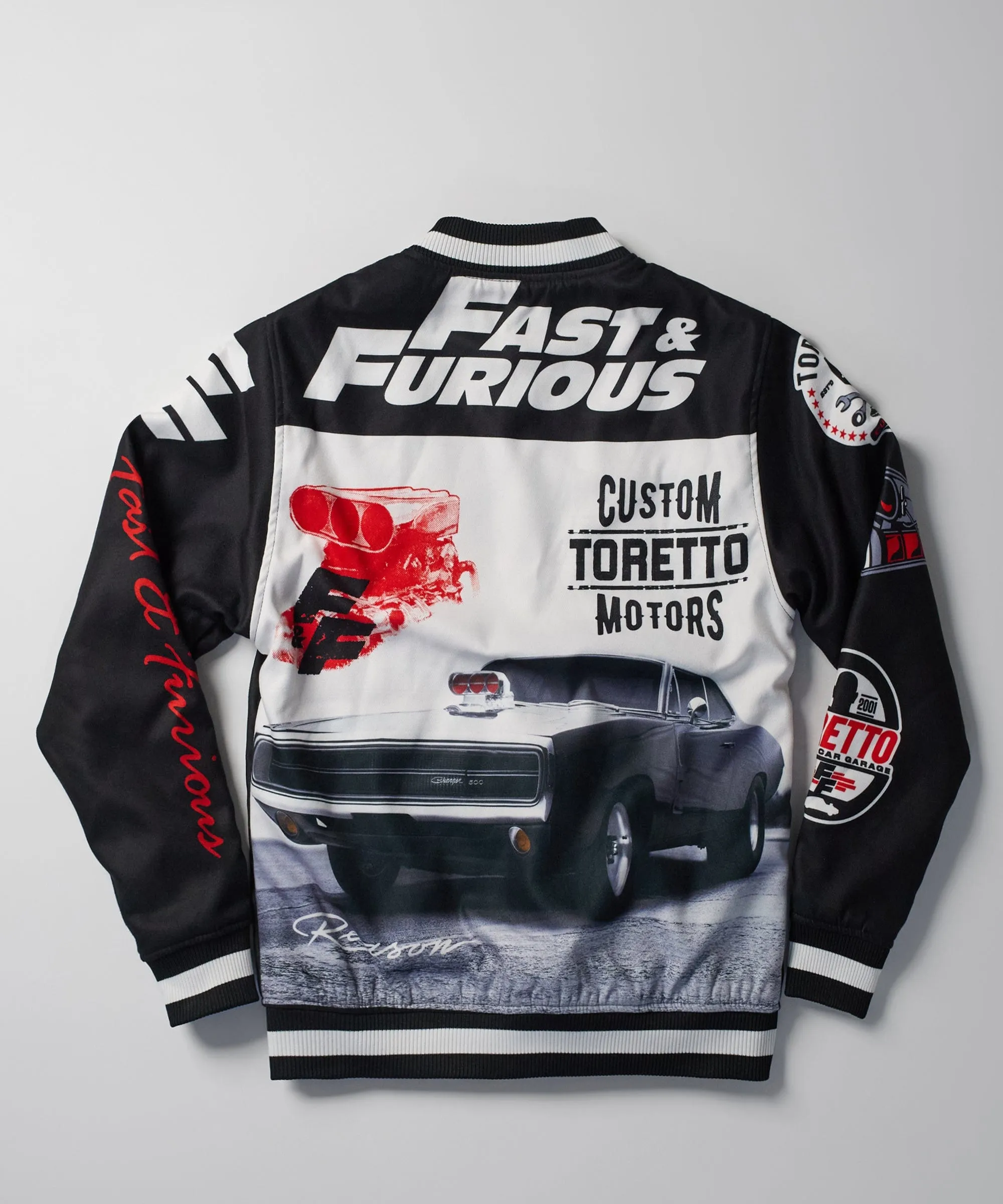 Fast & Furious Wool Varsity Jacket - Black