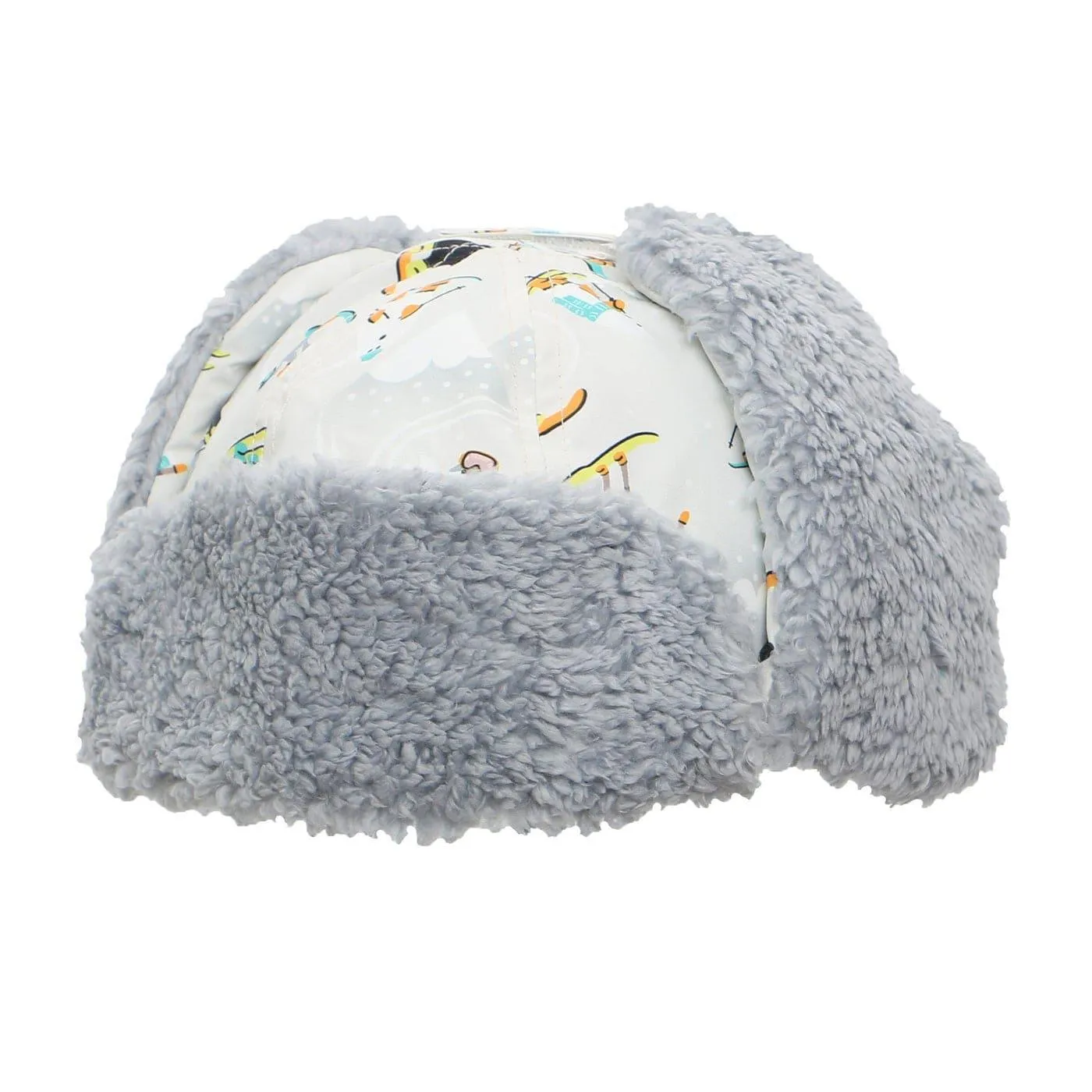 Flapjack Kids Water Repellent Trapper Hat - SkiResort Grey