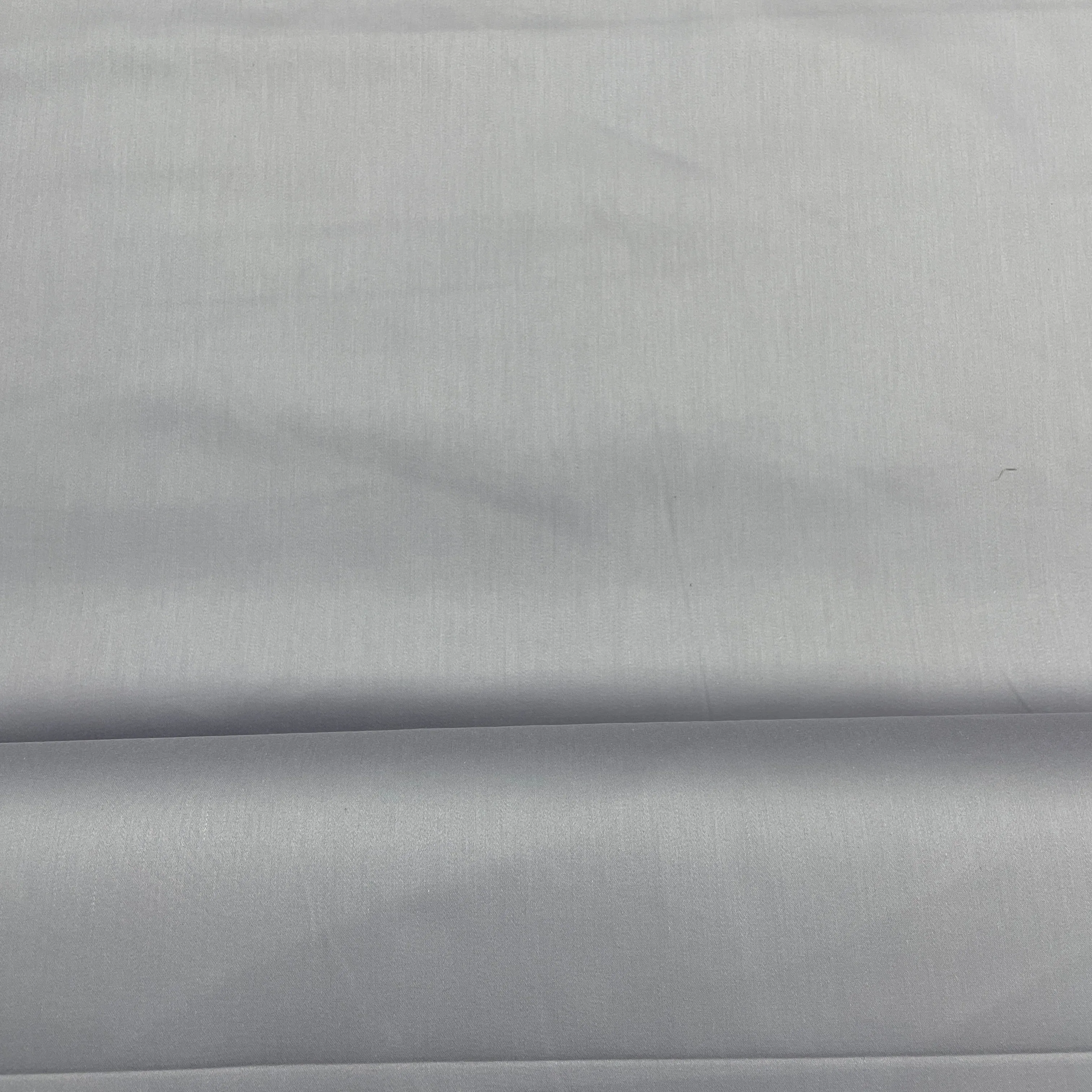 Grey Solid Premium Cotton Satin Fabric