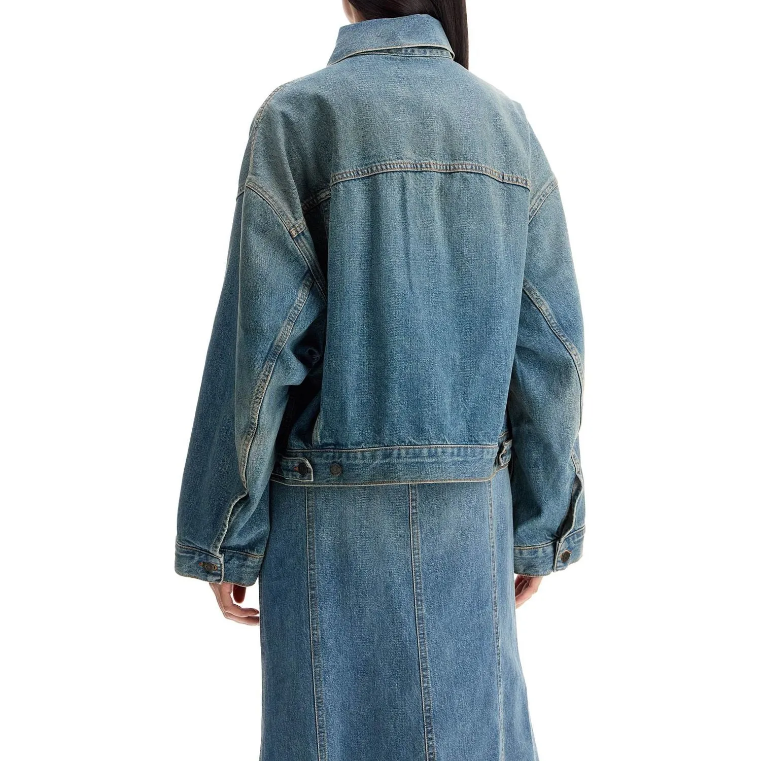 Denim Boxy Jacket with Spencer from Haikure