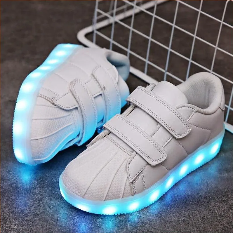 Led Usb Charging Glowing Sneakers For Children