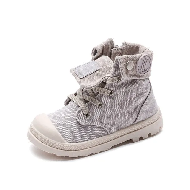 Martin And Casual Military Sneakers For Unisex Kids