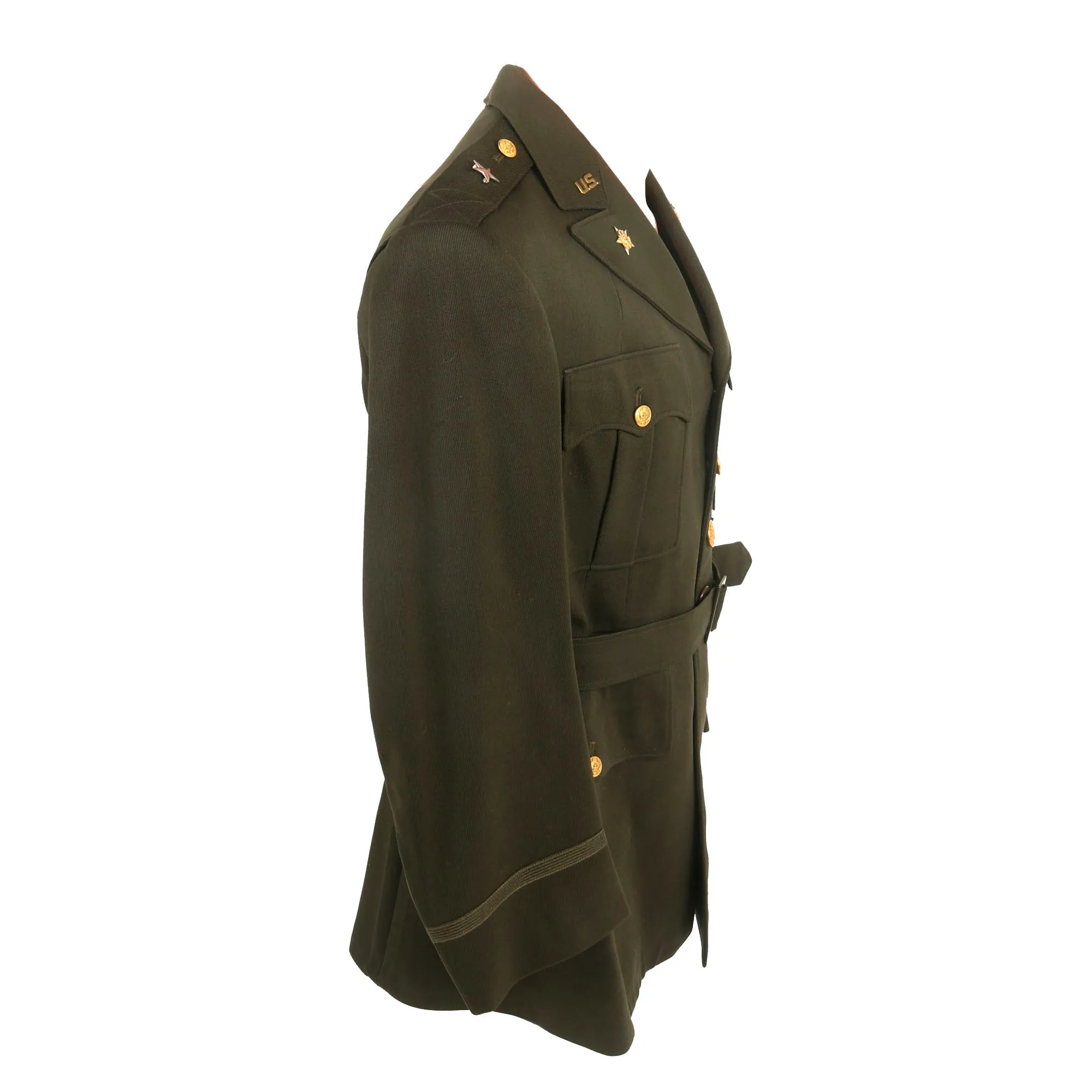 Original U.S. WWII & Korean War Brigadier General George Edward Martin 7th Infantry Division Eighth Army (Korea) Winter Service Class A Uniform Coat