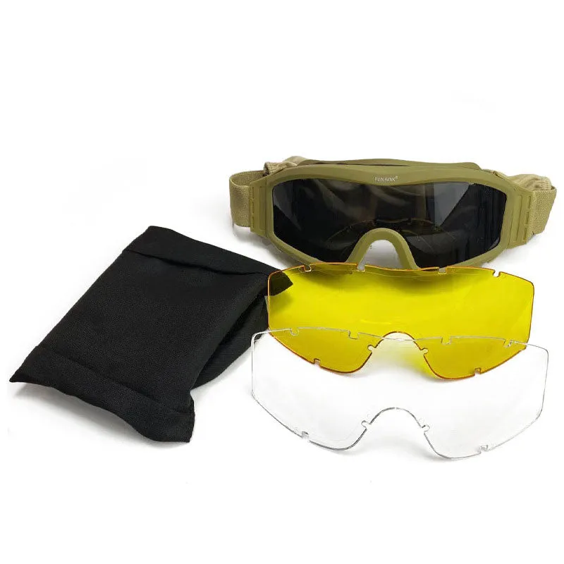 Outdoor Goggles For Riding Motorcycles, Sports Goggles, Windproof Sand Fan Tactical Equipment.