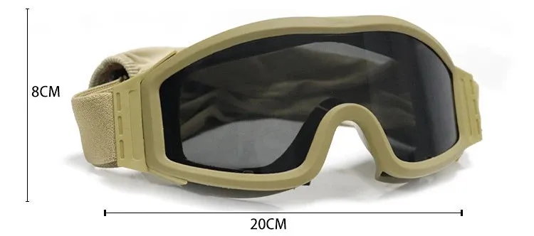 Outdoor Goggles For Riding Motorcycles, Sports Goggles, Windproof Sand Fan Tactical Equipment.