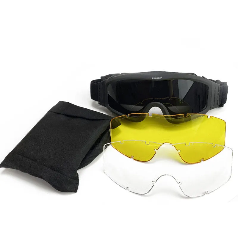 Outdoor Goggles For Riding Motorcycles, Sports Goggles, Windproof Sand Fan Tactical Equipment.