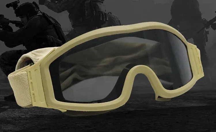 Outdoor Goggles For Riding Motorcycles, Sports Goggles, Windproof Sand Fan Tactical Equipment.