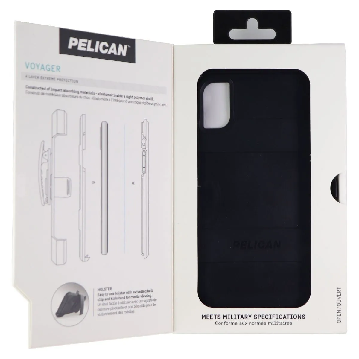 Pelican Voyager Series Hard Case for Apple iPhone X - Black