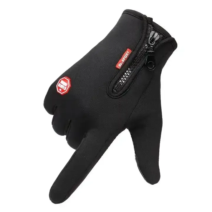 Popular Outdoor Cycling Riding Fishing Men Custom Windproof Touchscreen Winter Gloves