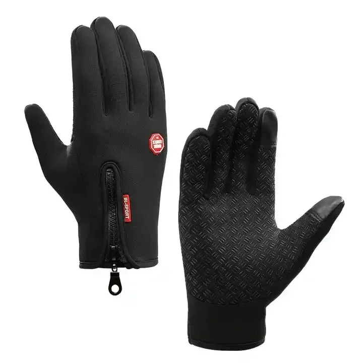 Popular Outdoor Cycling Riding Fishing Men Custom Windproof Touchscreen Winter Gloves