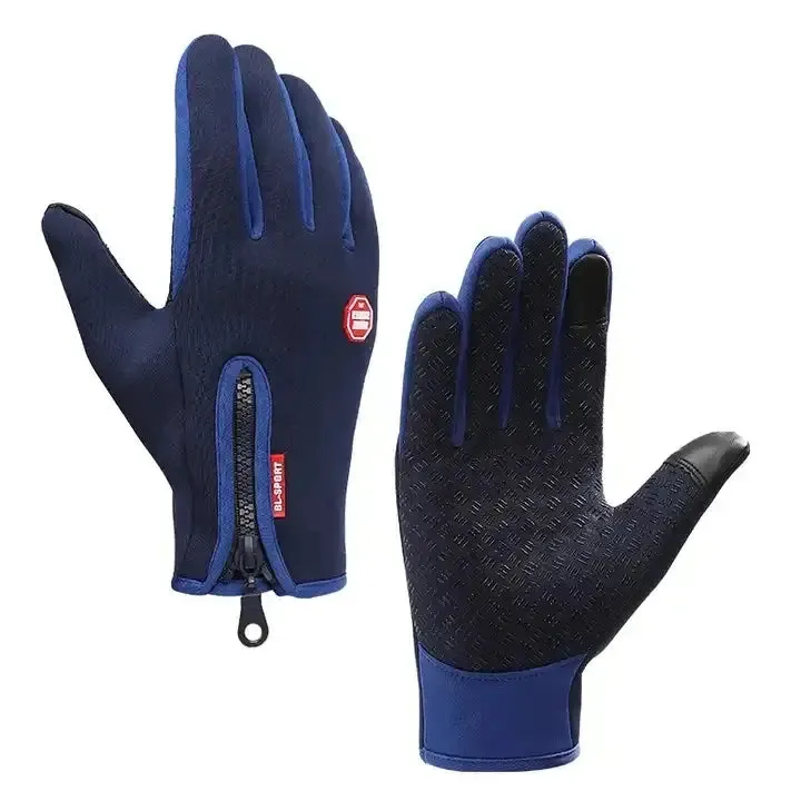 Popular Outdoor Cycling Riding Fishing Men Custom Windproof Touchscreen Winter Gloves