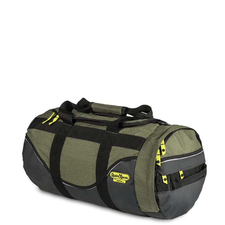 Rugged Extreme - Small 51L Industrial Canvas Duffle - Green/Black