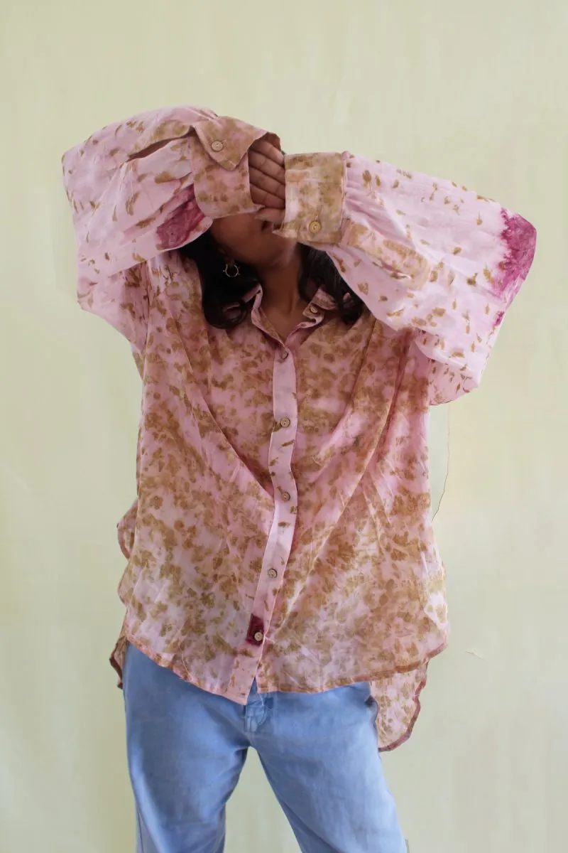 Sakura Handwoven Mul Shirt Pink