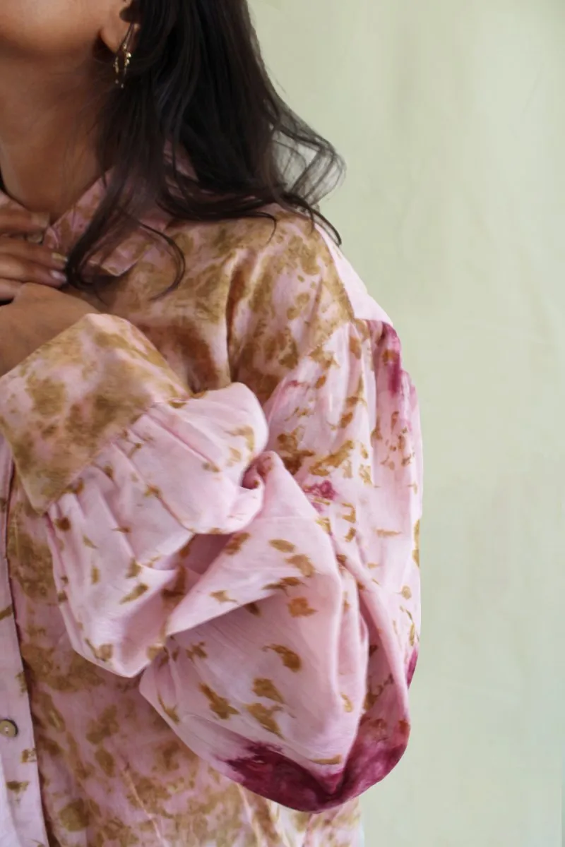 Sakura Handwoven Mul Shirt Pink