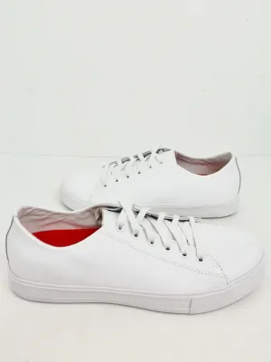 Shoes for Crews Women's White Leather Sneakers Size 9