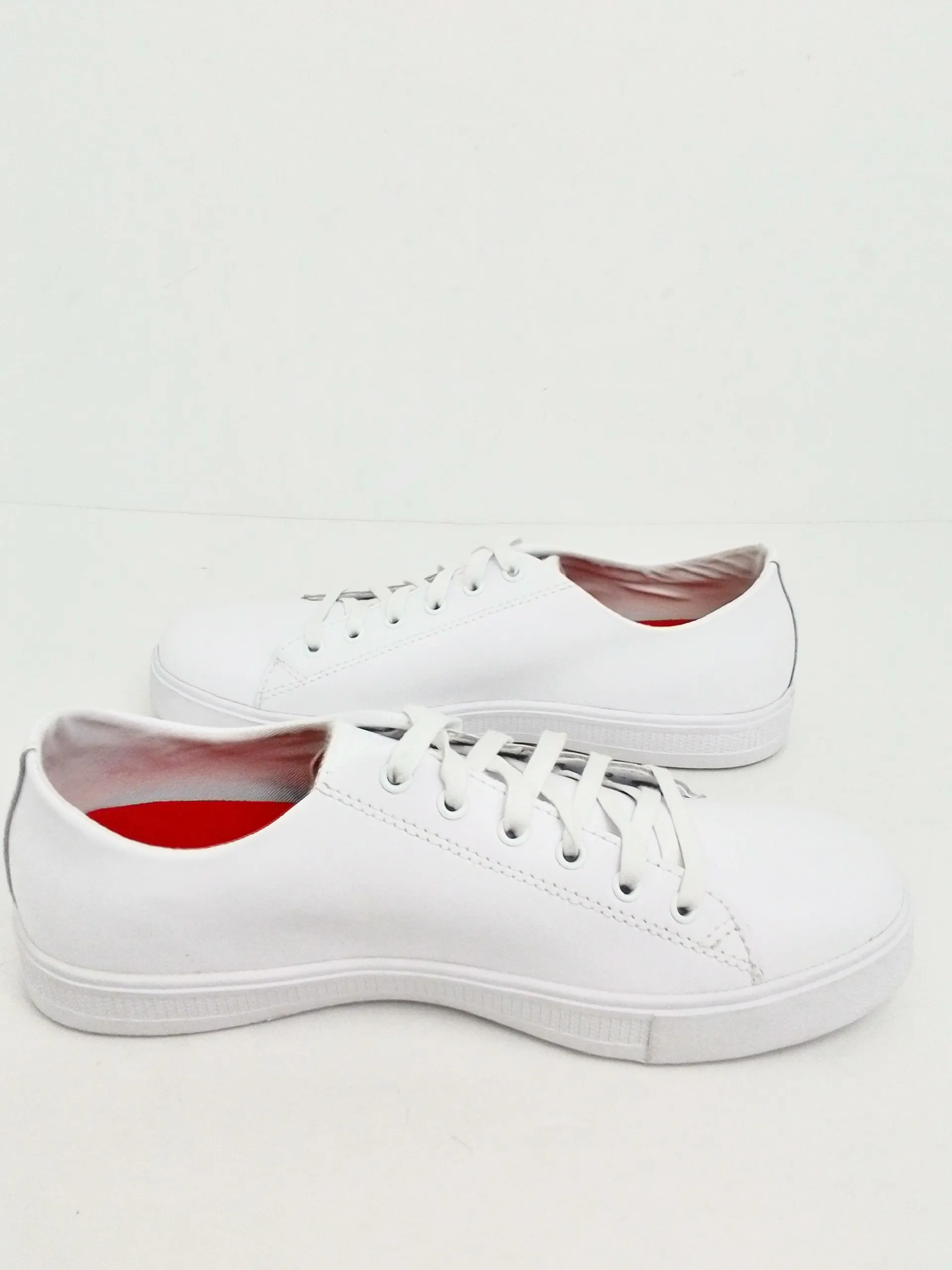 Shoes for Crews Women's White Leather Sneakers Size 9