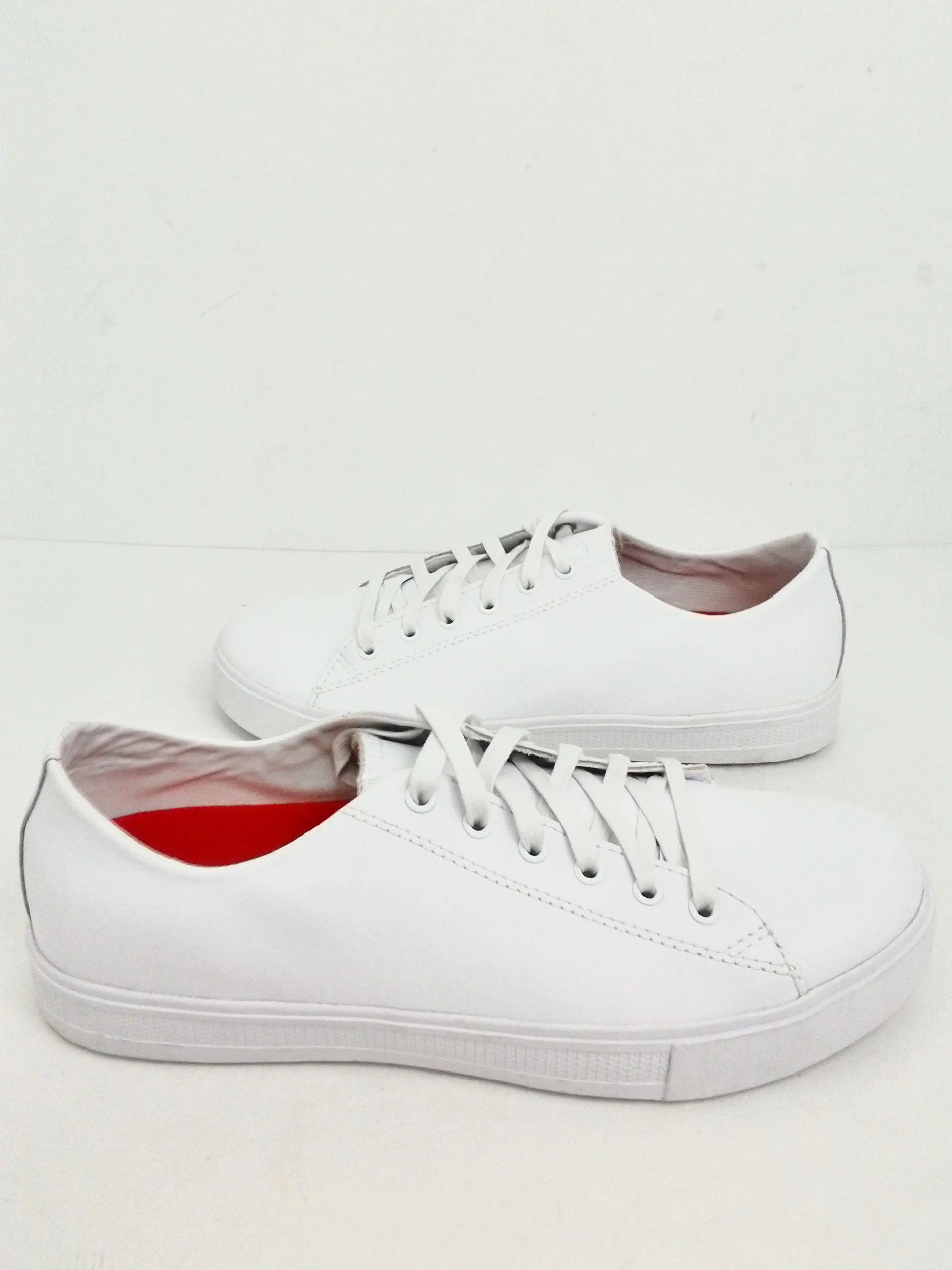 Shoes for Crews Women's White Leather Sneakers Size 9