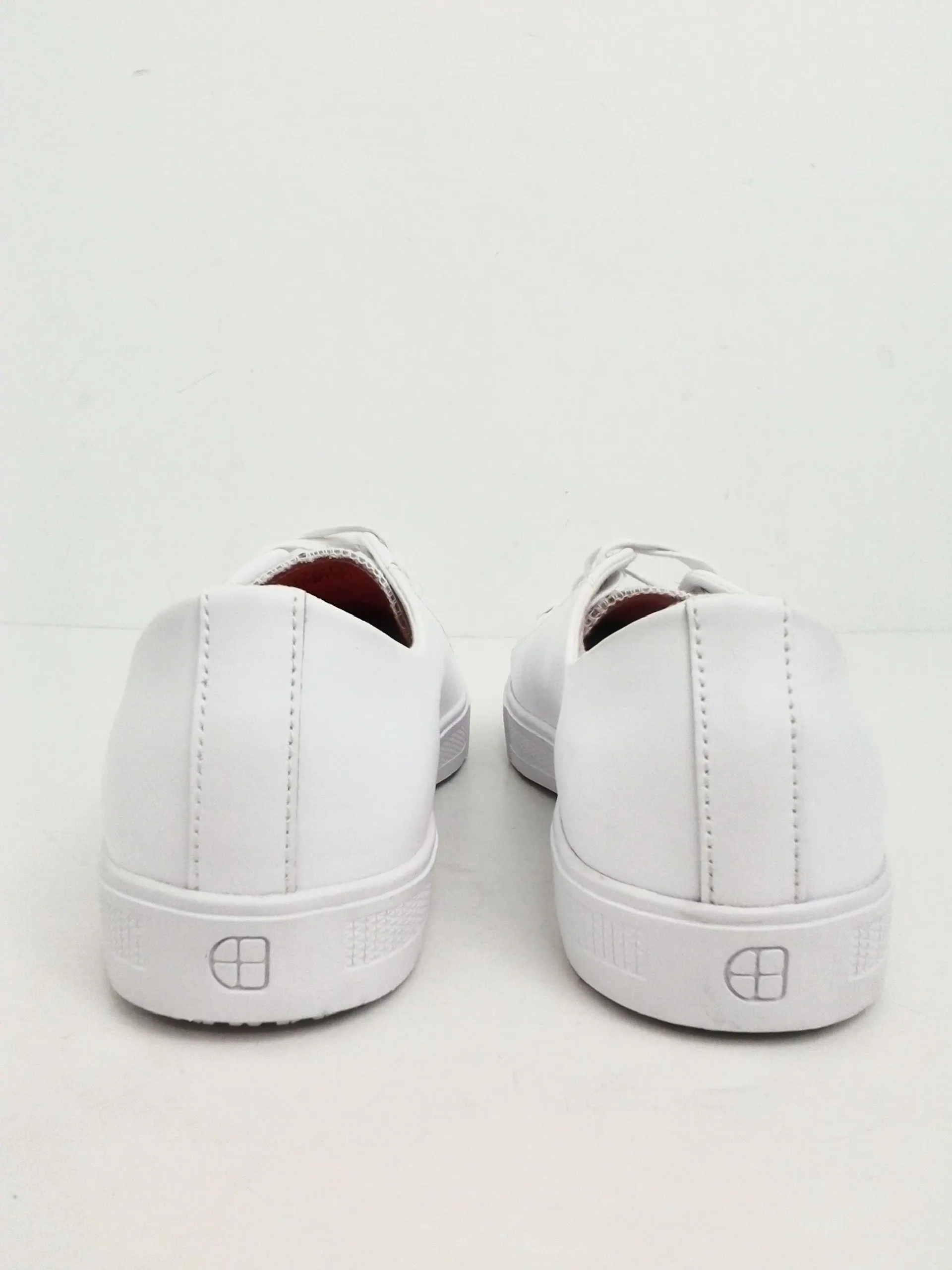 Shoes for Crews Women's White Leather Sneakers Size 9