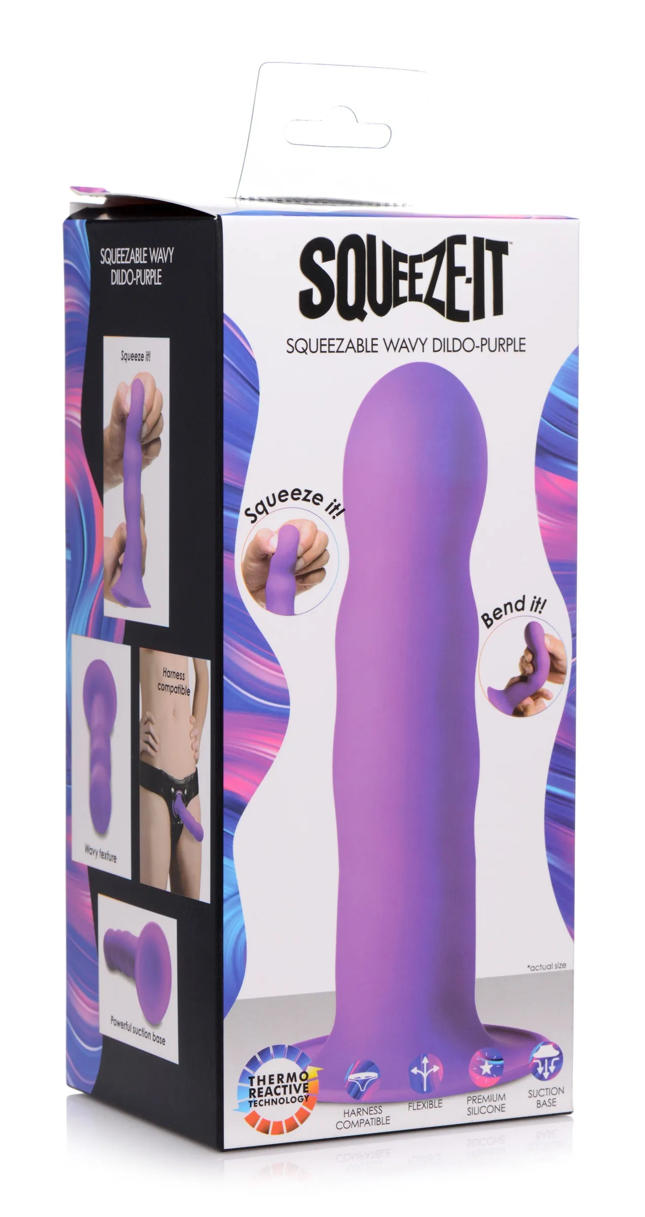 Squeezable Wavy Dildo