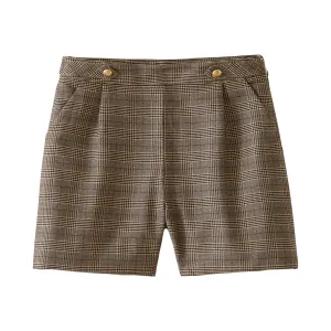 Startsmart Brown Check Shorts