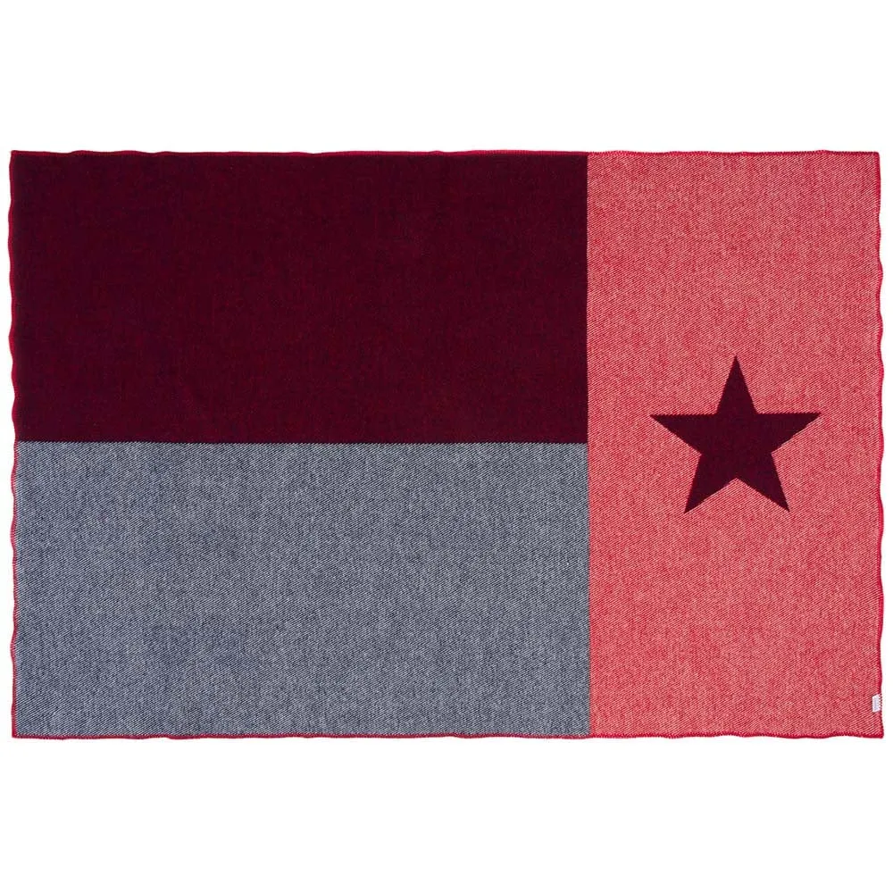 Texas Flag Wool Throw