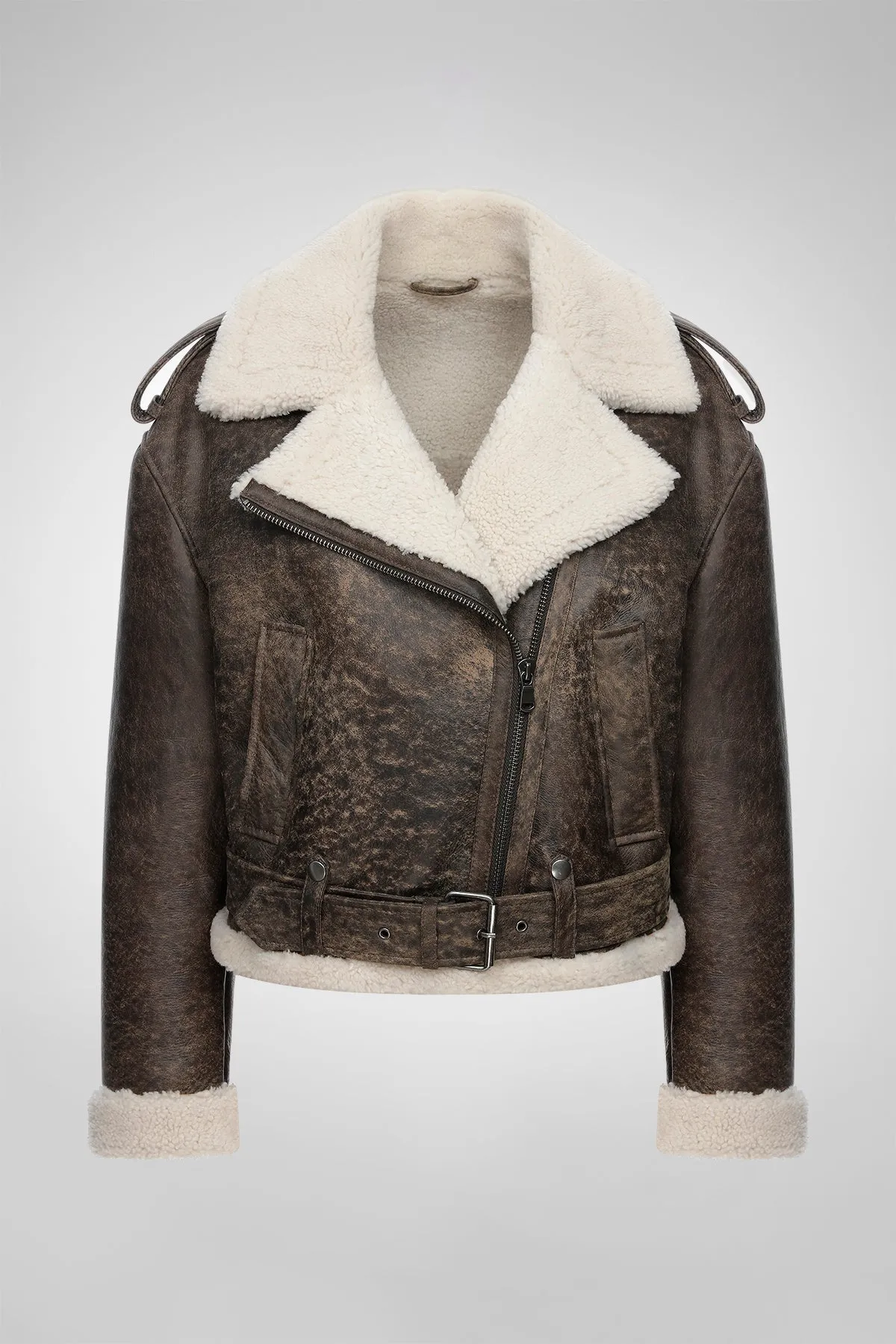 Tierra - Brown Shearling Jacket