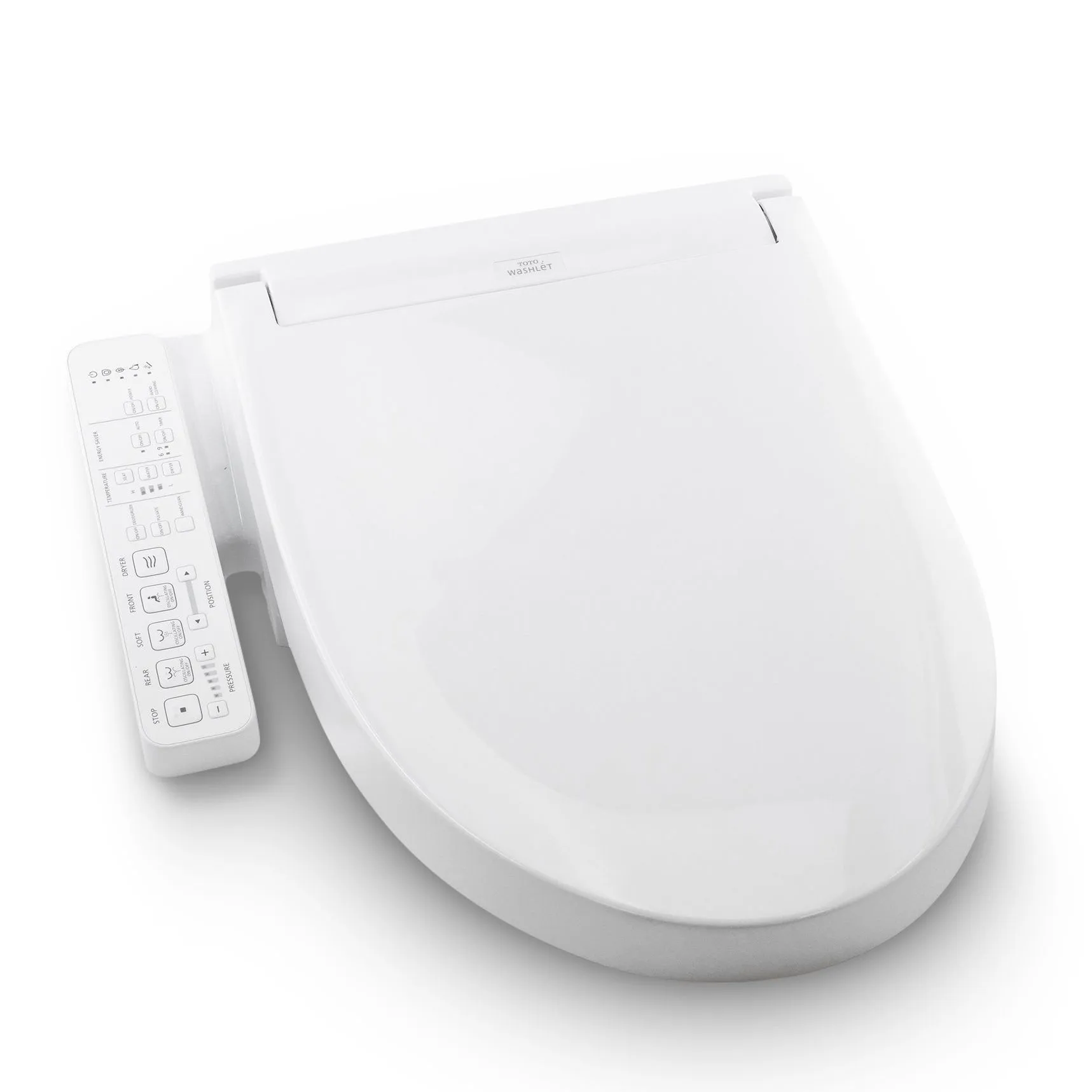 TOTO SW3074#01 Washlet C2 Electronic Bidet Toilet Seat with PREMIST and EWATER  Wand Cleaning, Elongated, Cotton White