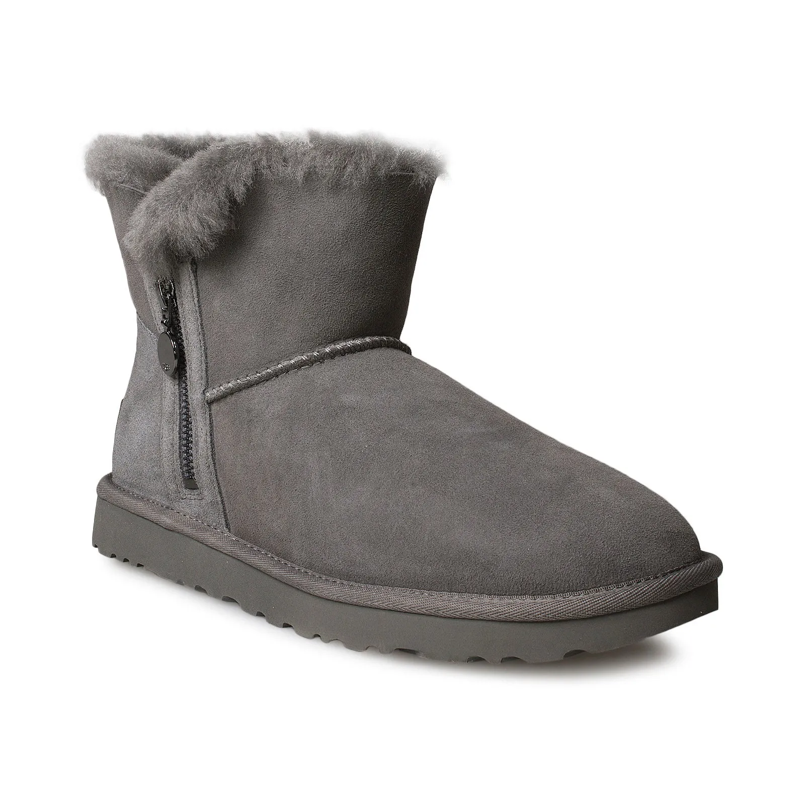 UGG Bailey Zip Mini Grey Boots - Women's