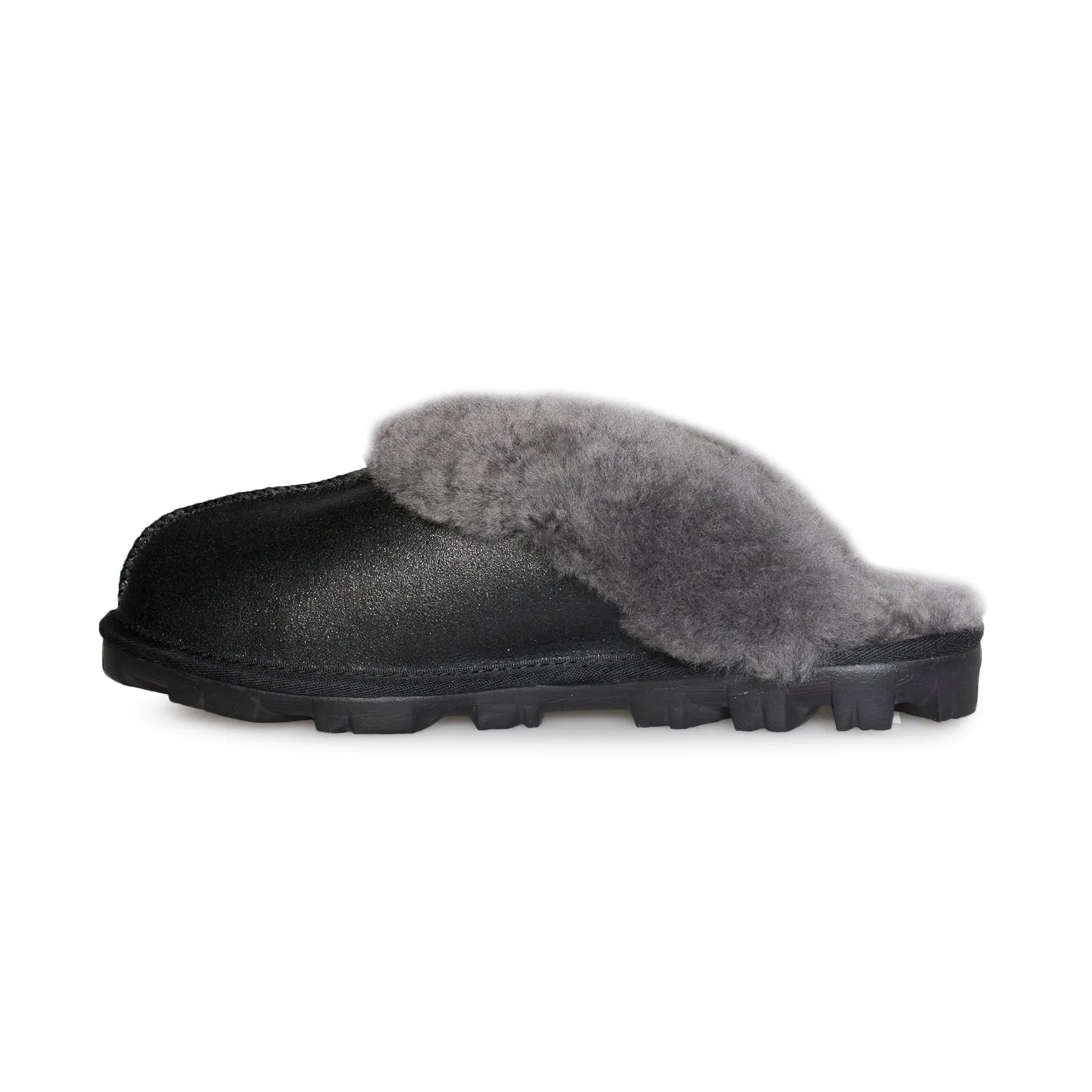 UGG Coquette Sparkle Black Slippers - Women's