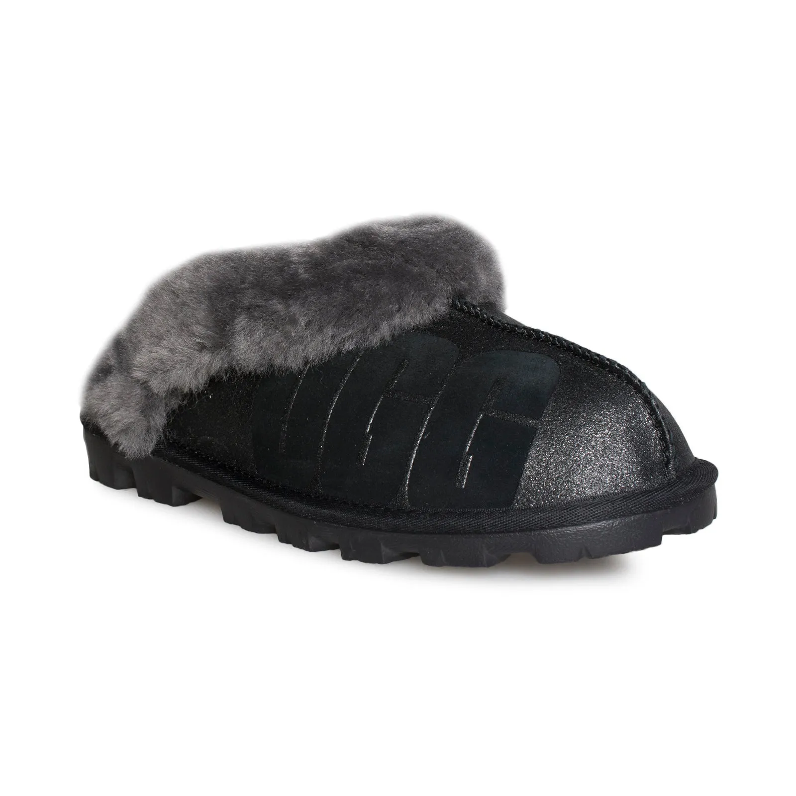 UGG Coquette Sparkle Black Slippers - Women's