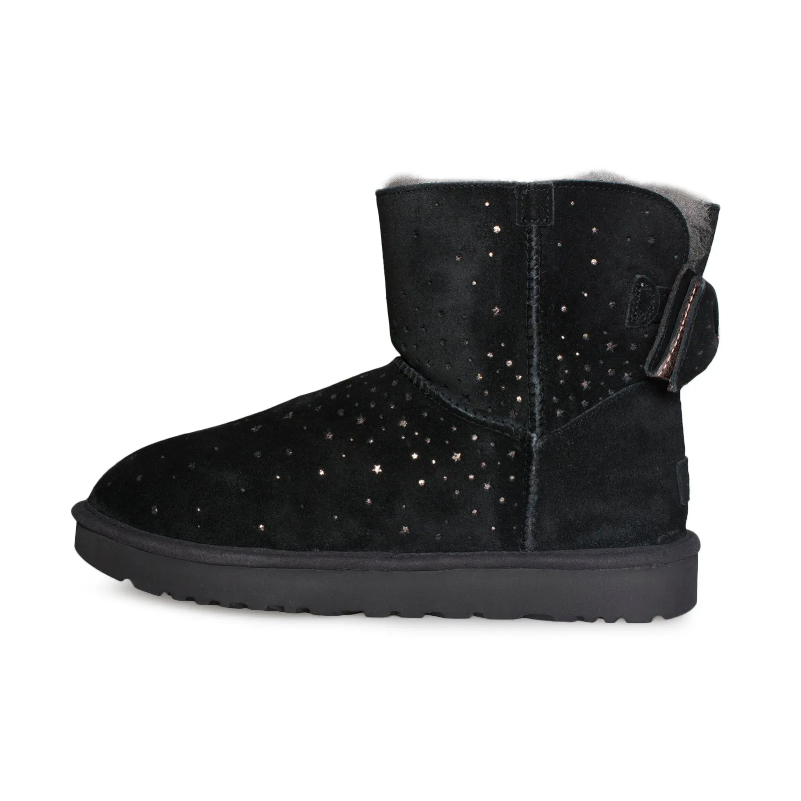 UGG Stargirl Bow Mini Black Boots - Women's