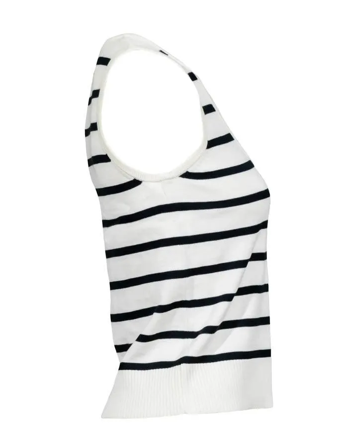 Veronica Beard Conroe Stripe Tank Top